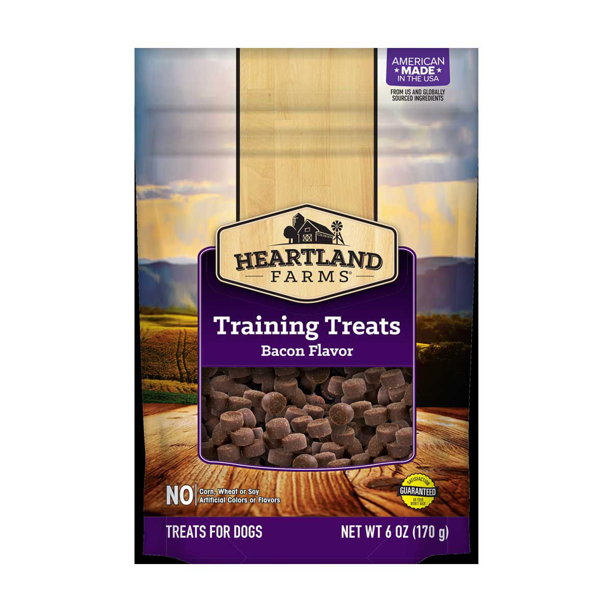 Heartland Farms Bacon Flavor Dog Training Treats 6 oz