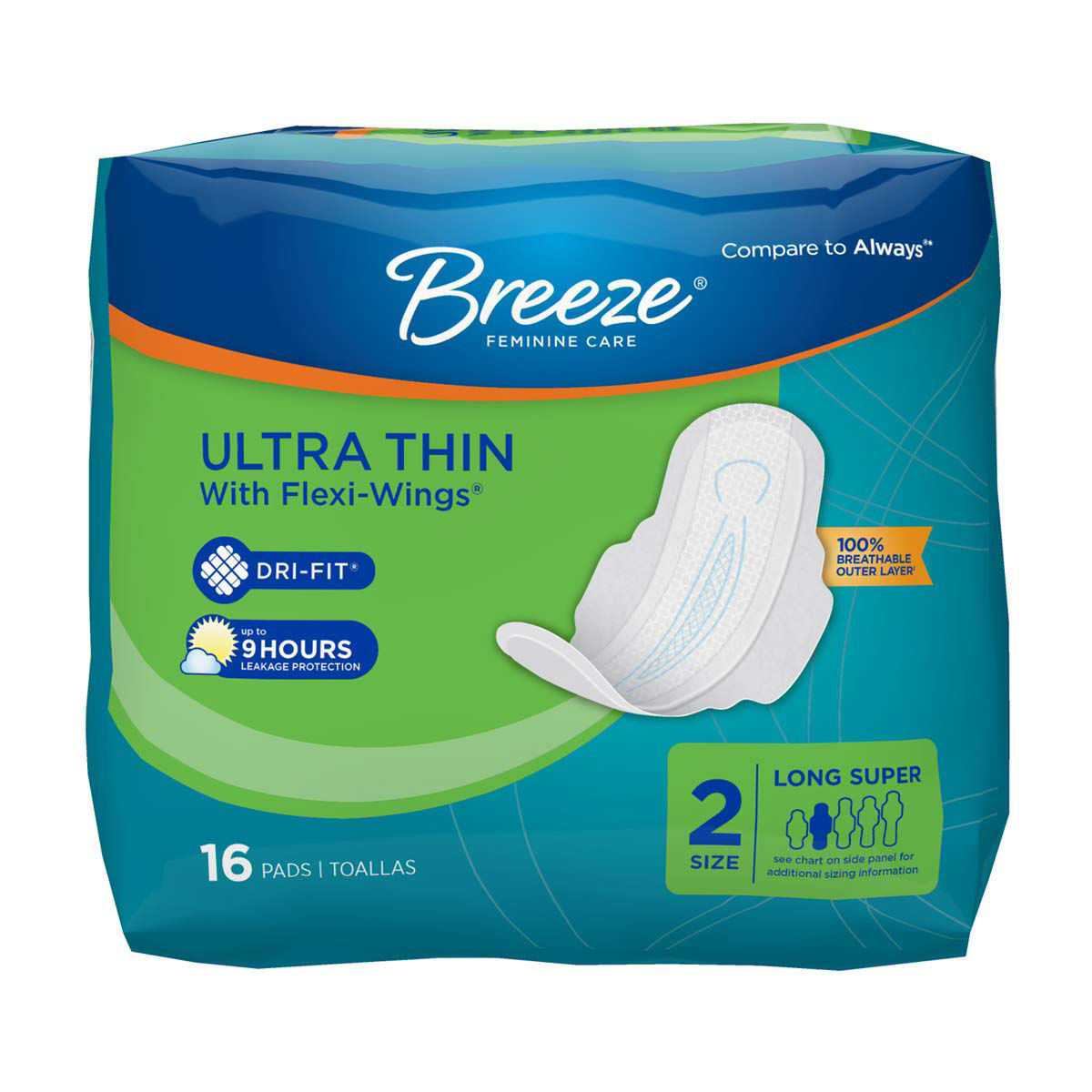 Always Ultra Sensitive Super Plus sanitary towels with wings 16