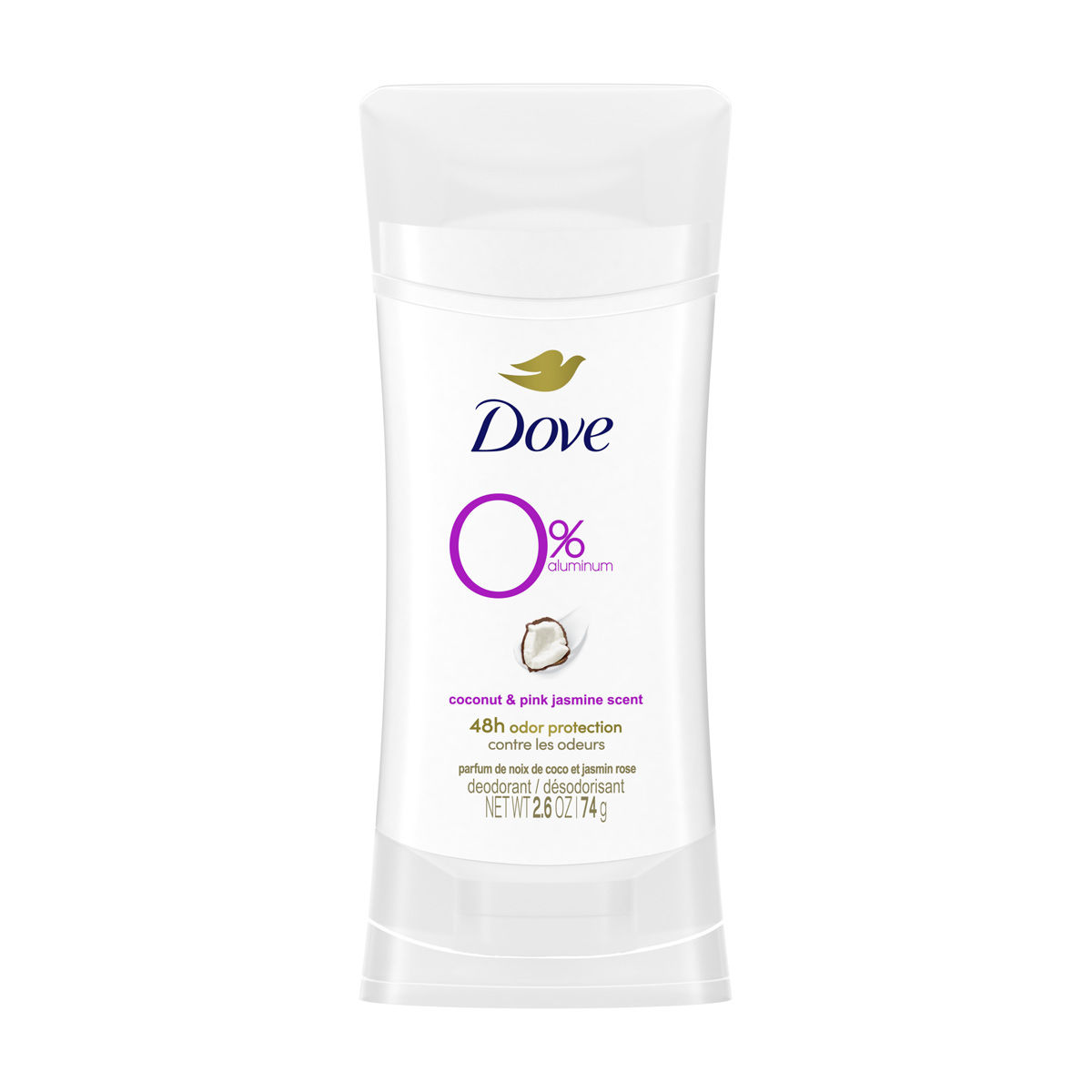 Dove Zero Aluminum Deodorant Coconut & Pink Jasmine