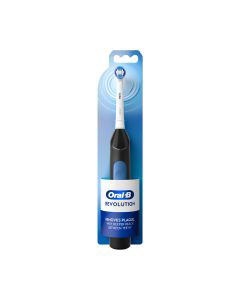 Oral-B Revolution Battery Toothbrush with (1) Brush Head, Black, Batteries Included