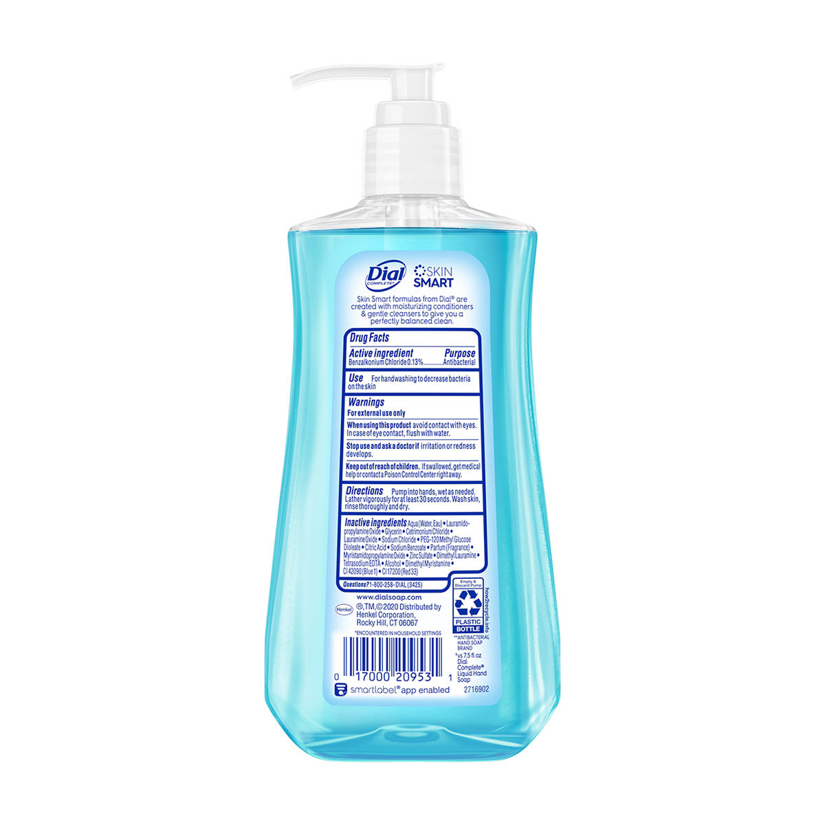 Dial Complete Antibacterial Liquid Hand Soap Spring Water 11 Fl Oz