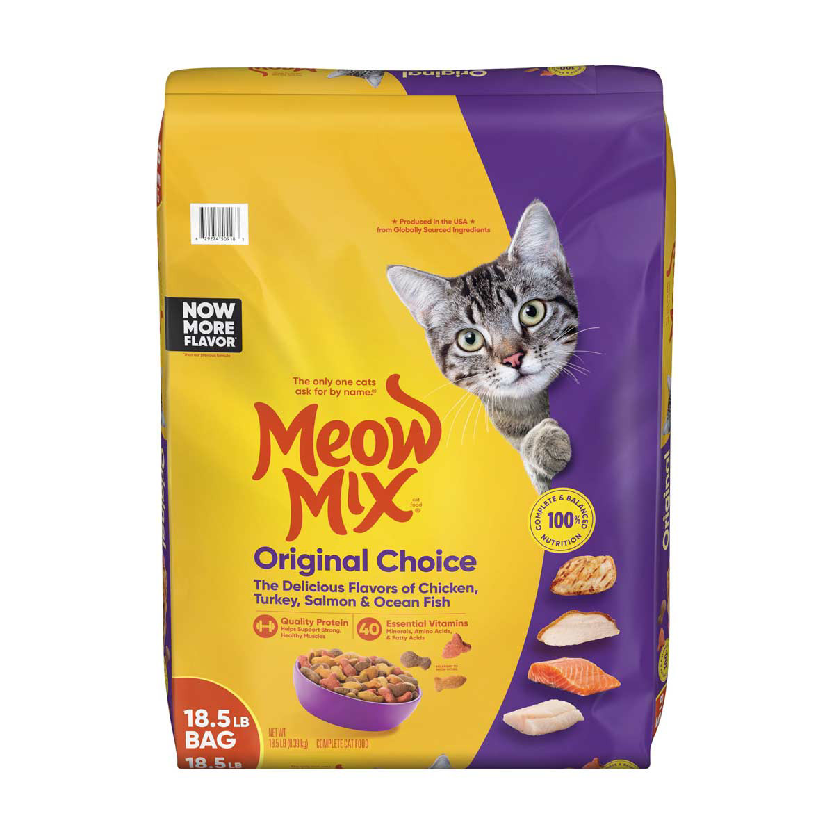 Meow Mix Original Choice Dry Cat Food 18.5 Lb