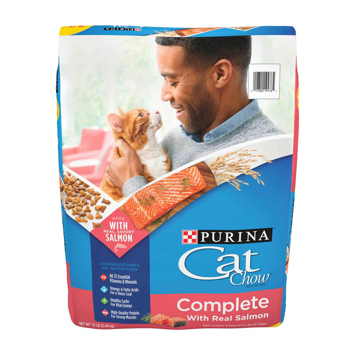 Cat Chow Complete High Protein Dry Formula Cat Food With Salmon 12 Lb