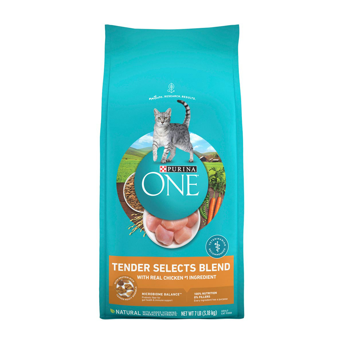 Purina One Natural Dry Cat Food Tender Selects Blend With Real