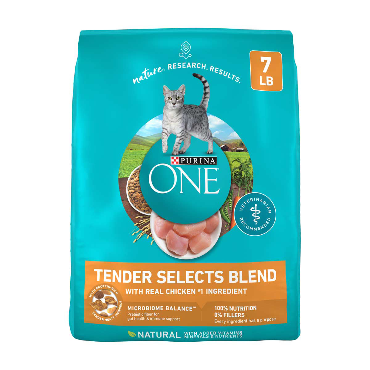 Purina One Natural Dry Cat Food Tender Selects Blend With Real