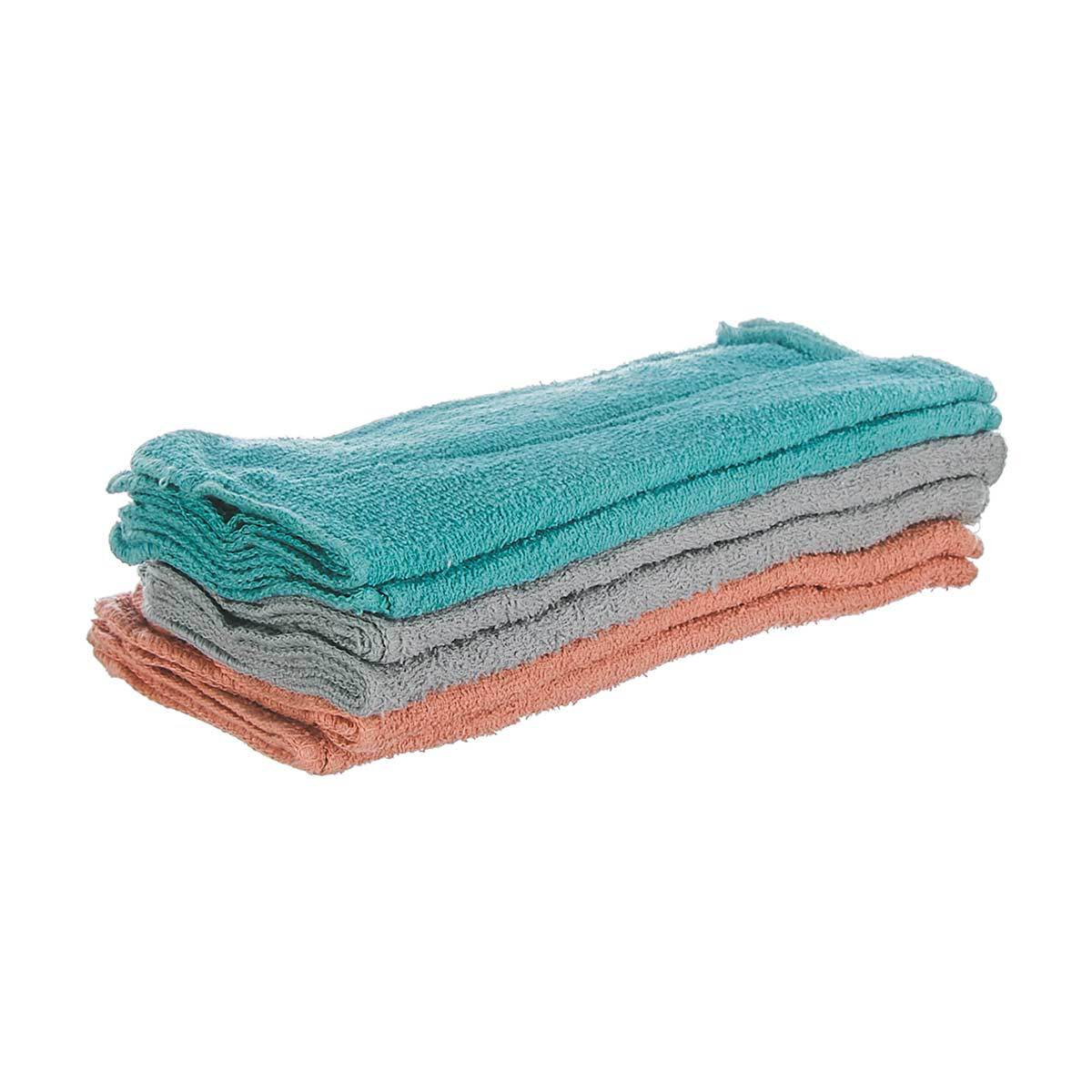 Super Value Multi Purpose Cotton Washcloths 18 ct Assorted