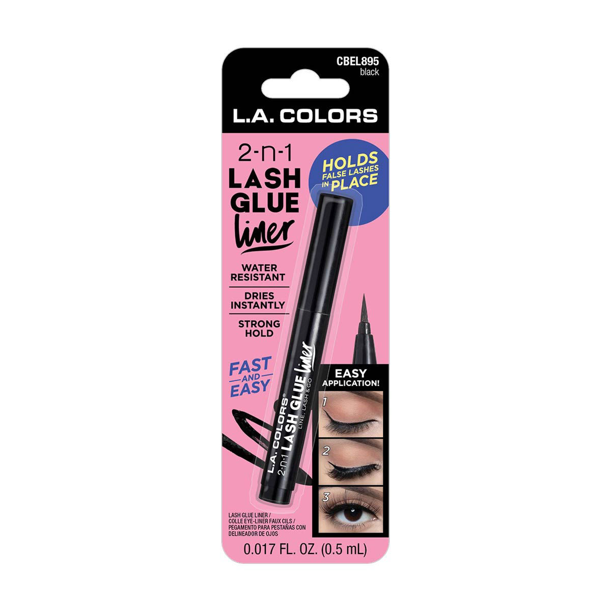 La Colors 2n1 Lash Glue Liner Black Dollar General Inventory