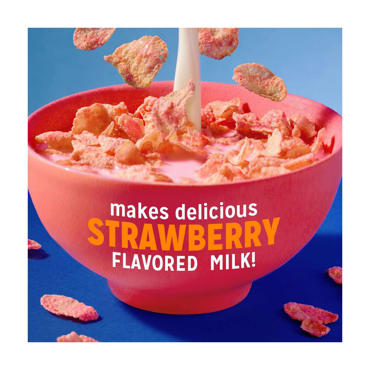 Kellogg's Frosted Flakes Strawberry Milkshake Breakfast Cereal