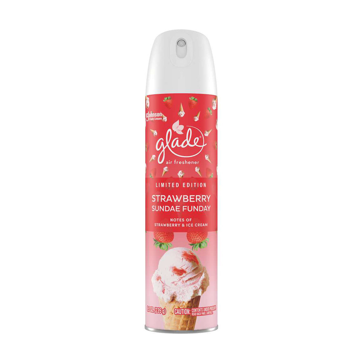 Glade Aerosol Air Freshener Spray - Strawberry Sundae Funday, 8.3 Oz