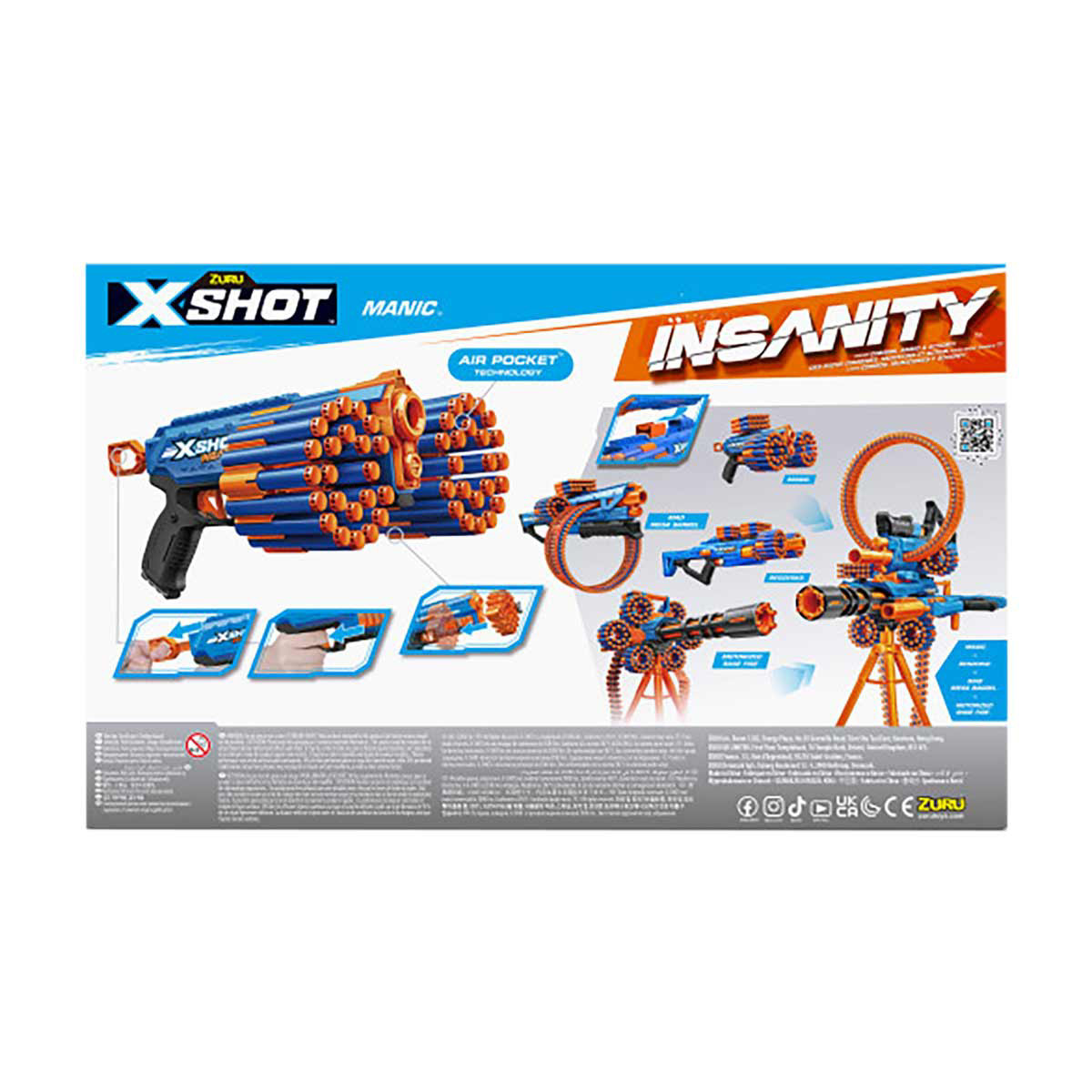 Zuru X-Shot Insanity Manic Blaster Toy