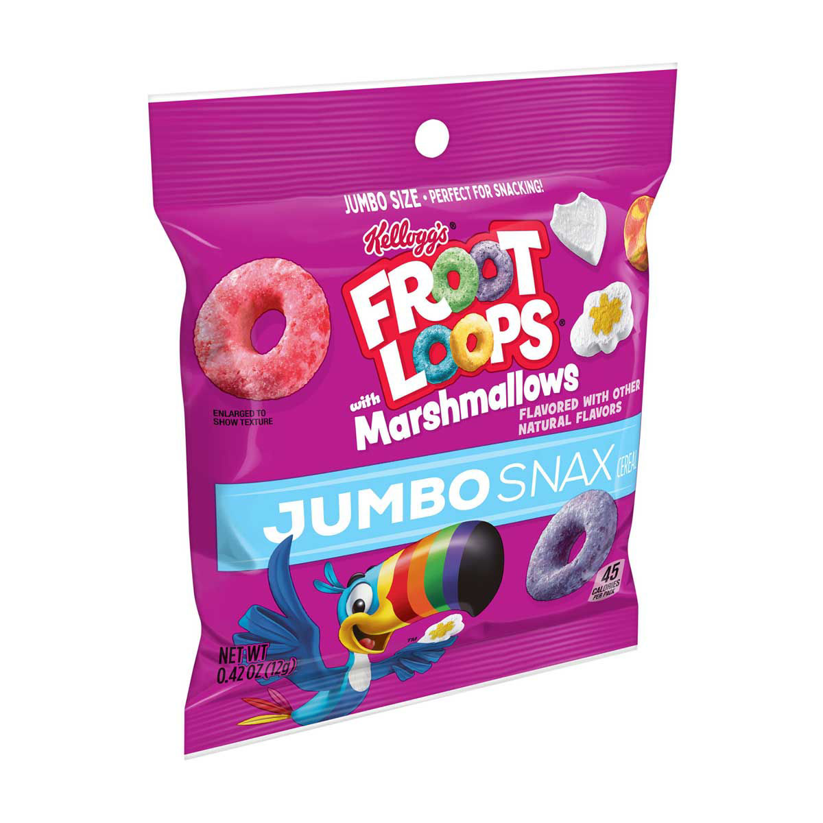 Kellogg's Froot Loops Jumbo Snax with Marshmallows, 0.42 oz