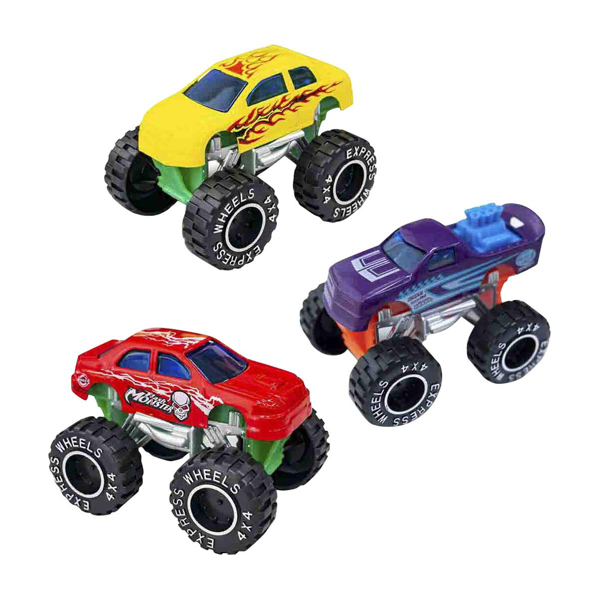 Express Wheels Monster Truck 3 ct Assorted