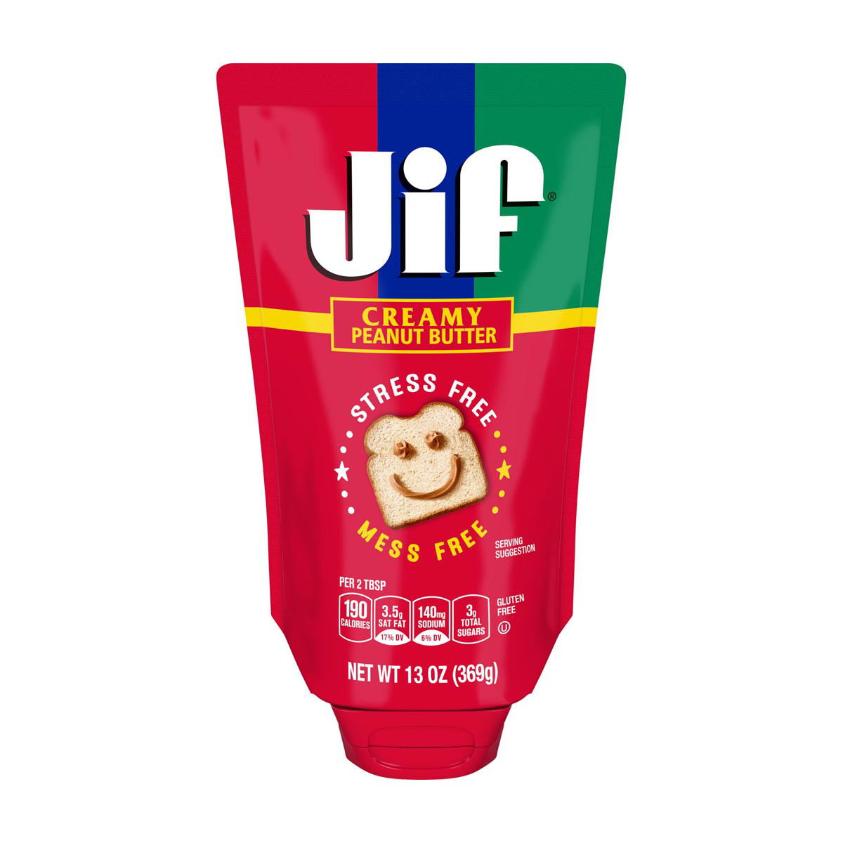 Jif Squeeze Creamy Peanut Butter 13 oz