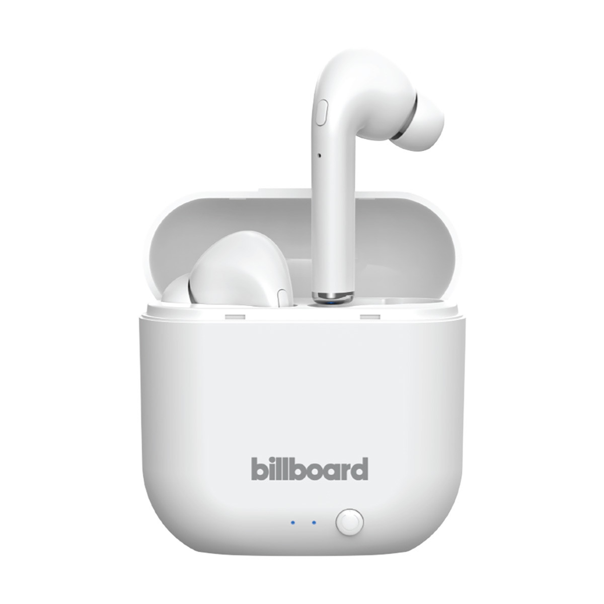 Billboard True Wireless Stem Earbuds with Charging Case White