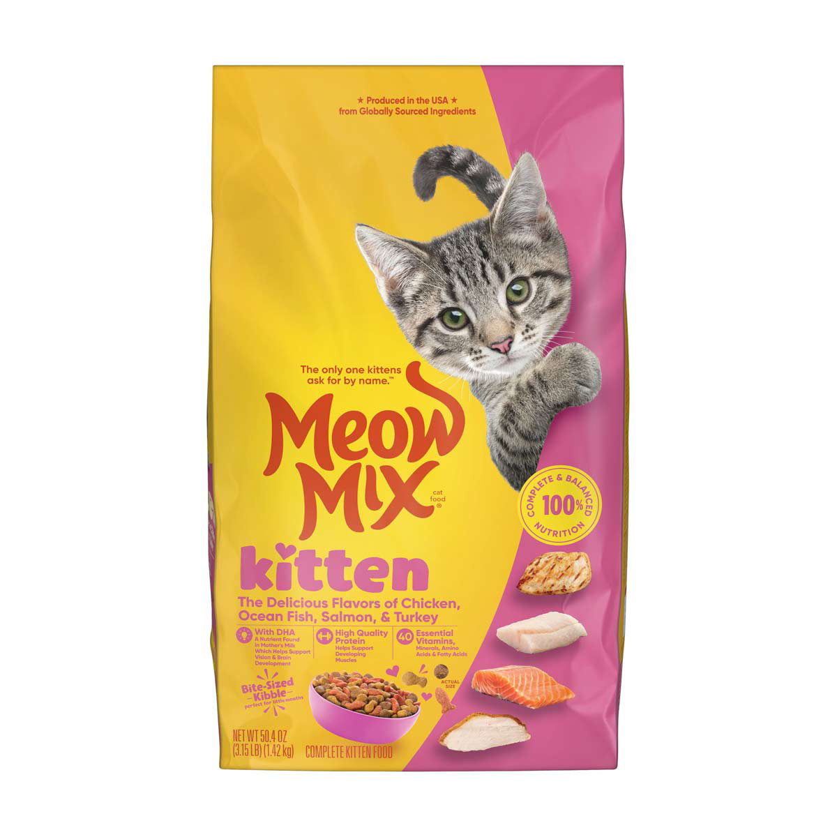 Meow Mix Kitten Li l Nibbles Dry Cat Food 3.15 lb