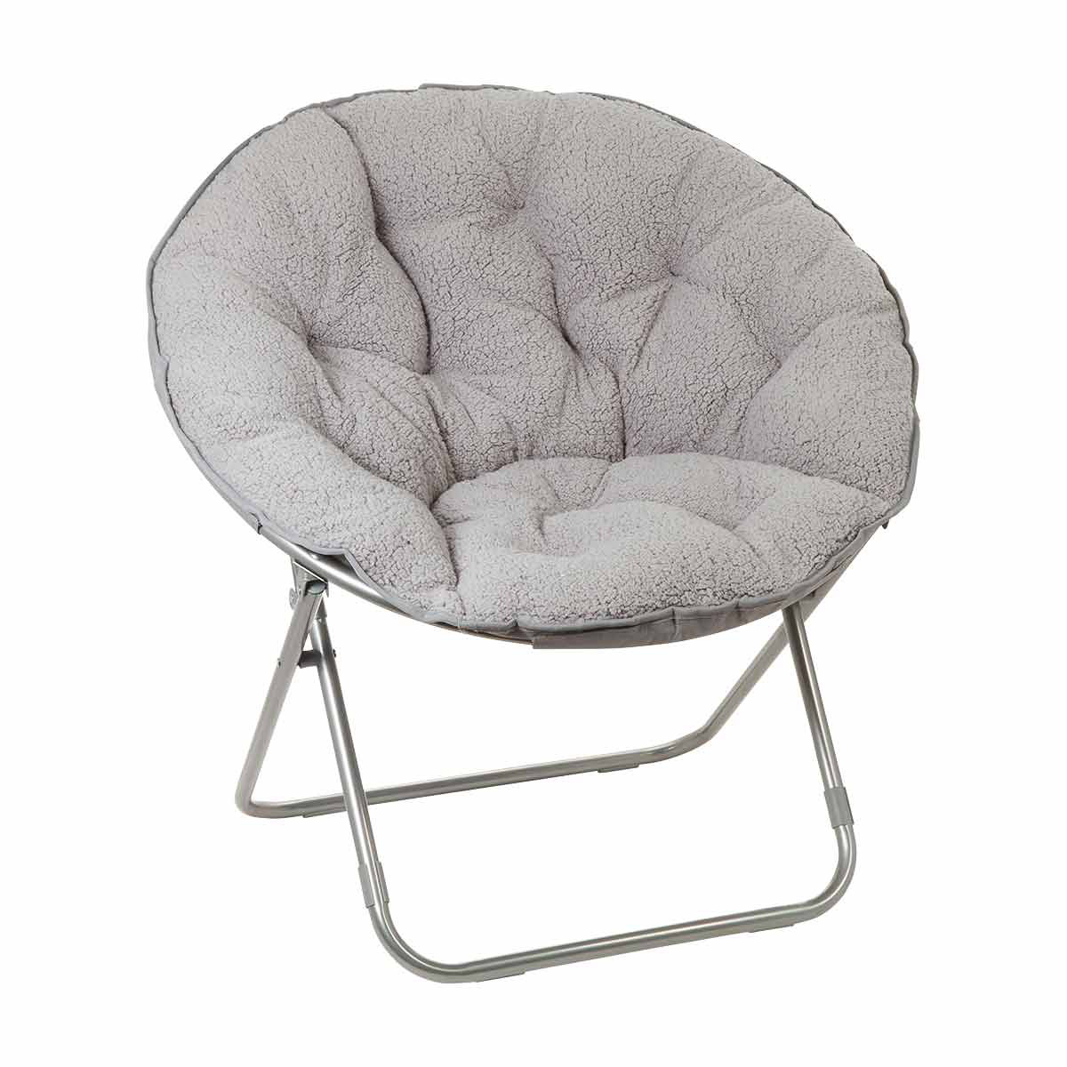 Gray deals saucer chair