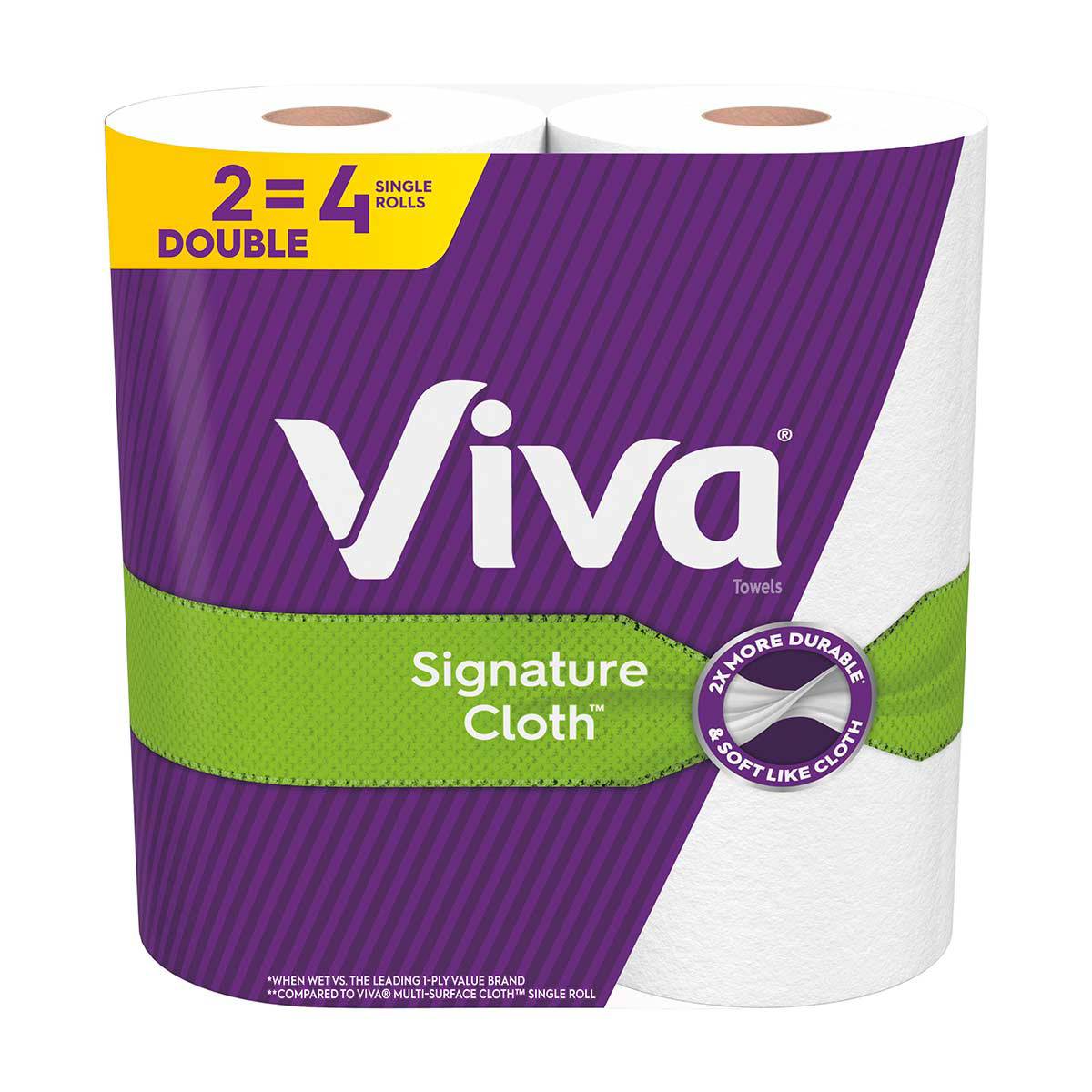 Viva Signature Cloth Paper Towels 2 Double Rolls 94 Sheets per Roll