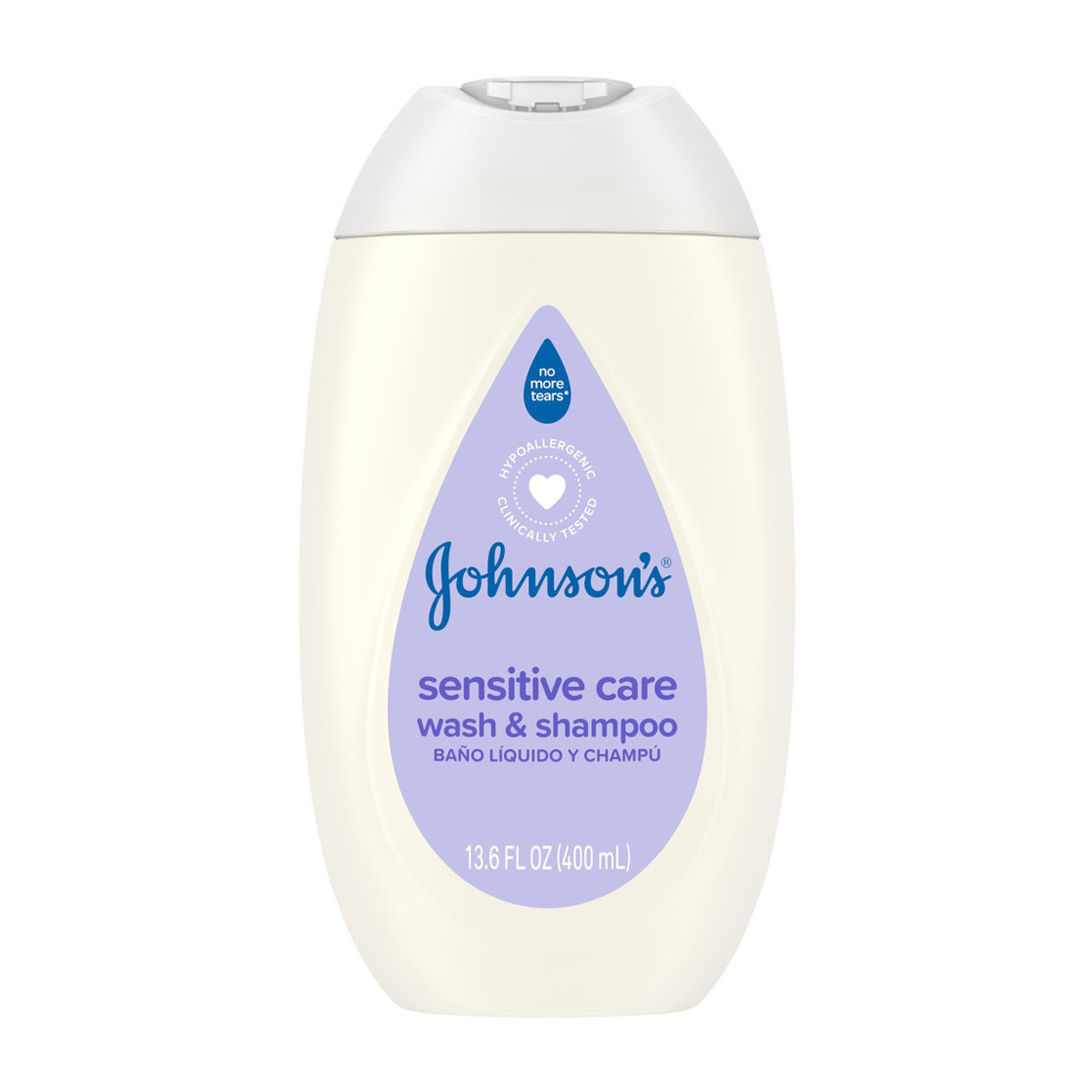 Johnson's Light Scent Sensitive Care Baby Body Wash & Shampoo, 13.6 fl oz