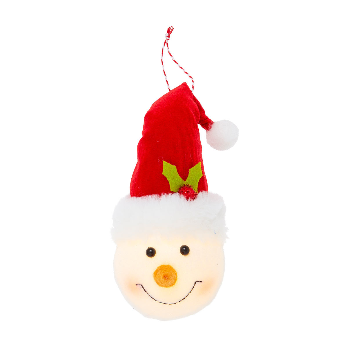 Holiday Style Christmas Light-Up Snowman Ornament, Assorted