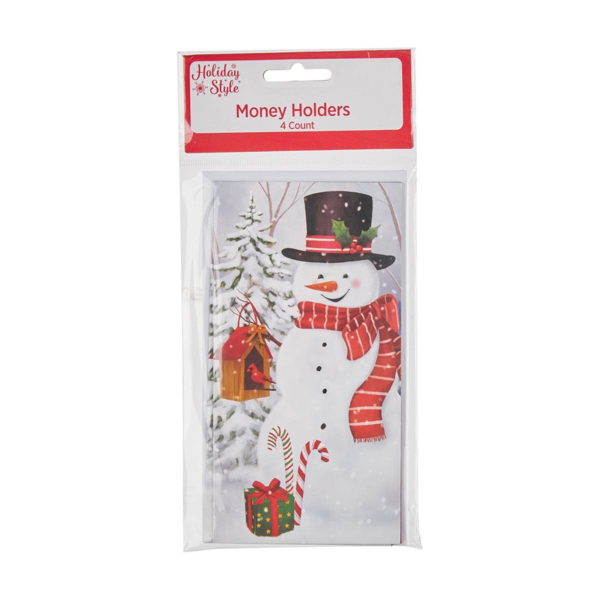 Holiday Style Christmas Money Holders, 4 Ct - Assorted