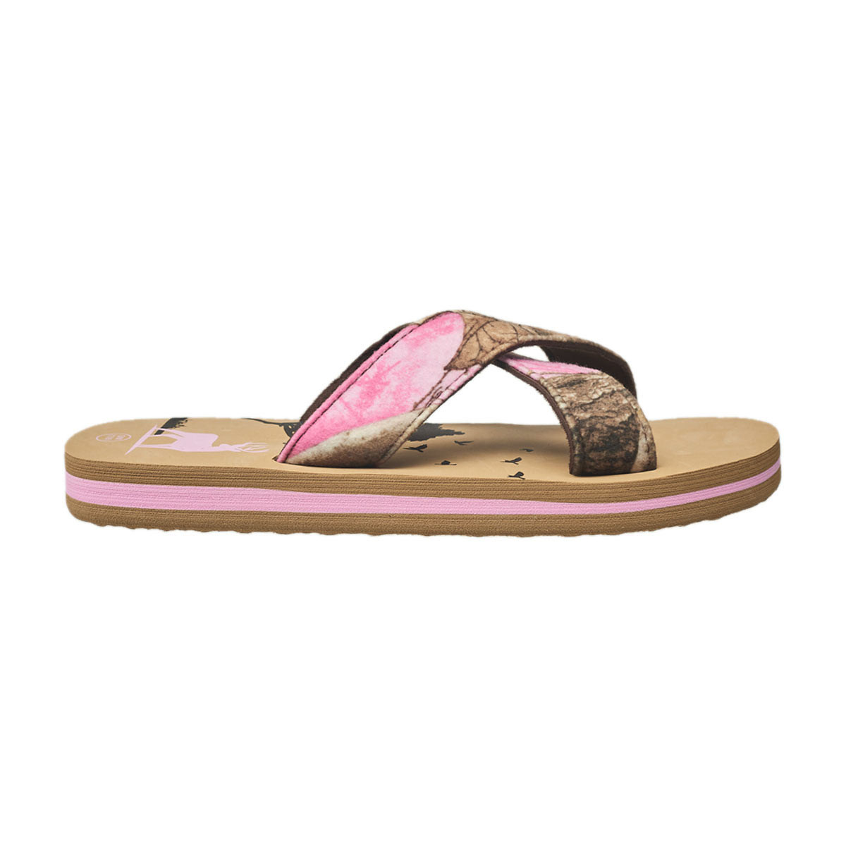 Realtree Ladies Slide Sandal S M 7 8 Pink Camo