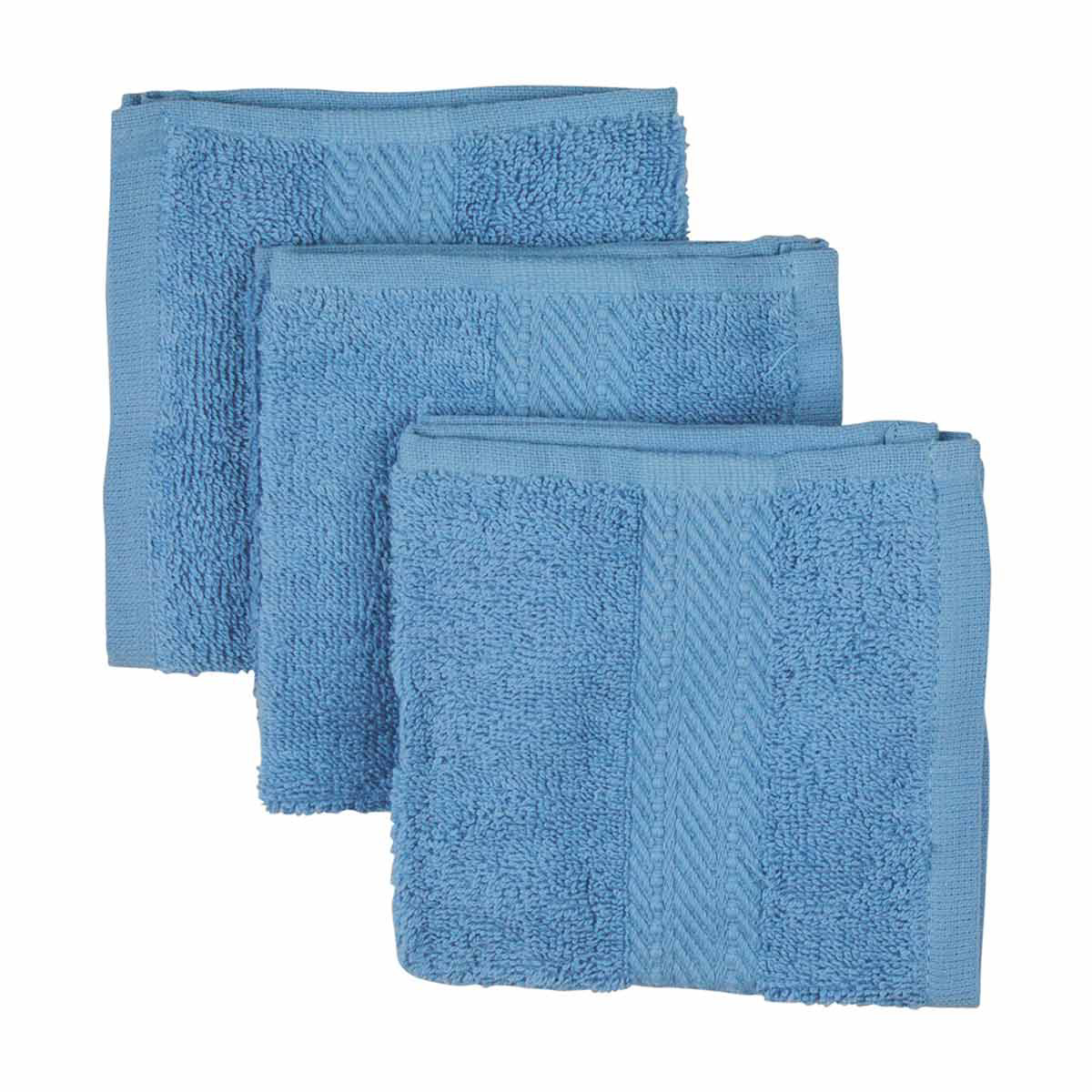 Solid Washcloths 5 Ct Assorted