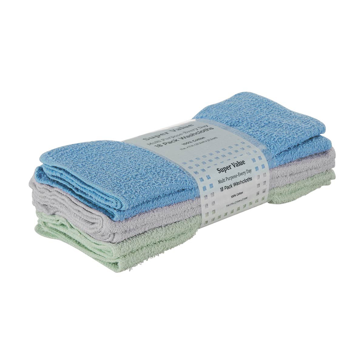 18 discount pack washcloths