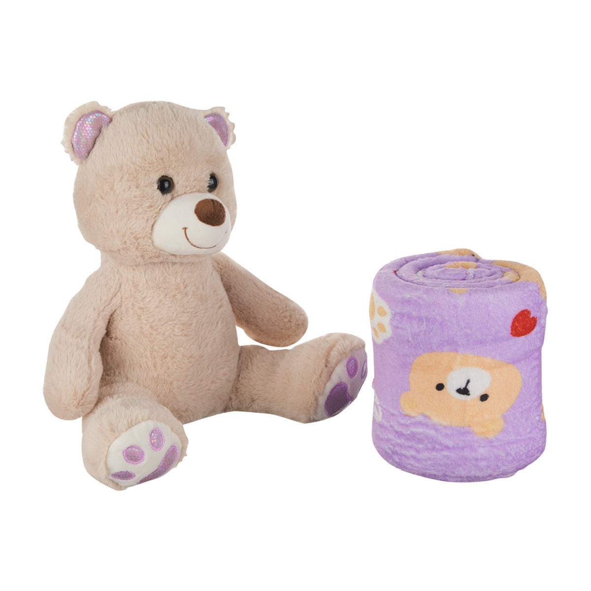 Comfort Bay Plush with Throw Set 2 pc Assorted