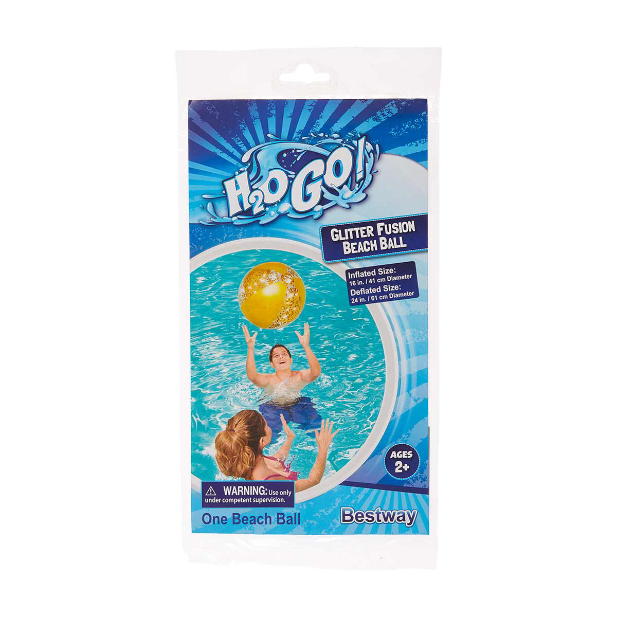 H2OGO Glitter Fusion Beach Ball Assorted