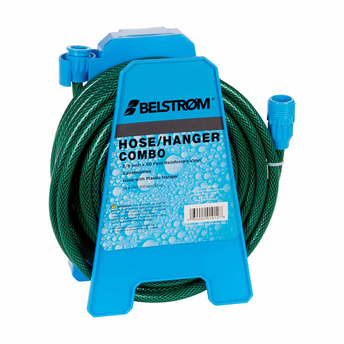 Belstrom-Hose-with-Plastic-Hanger-Combo,-3/8-in-X-50-ft