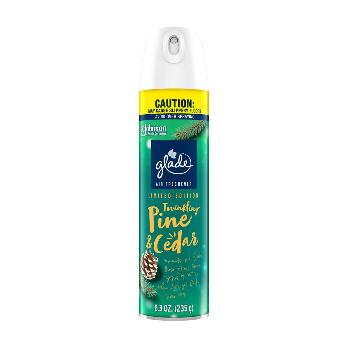 Glade Air Freshener Spray - Twinkling Pine & Cedar, 8.3 Oz