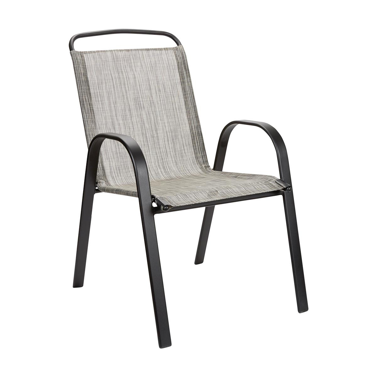 Stacking Sling Chair Gray