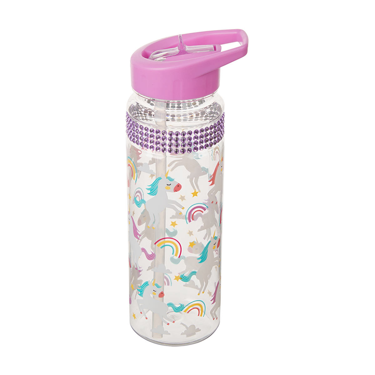 Drinking Water Bottle with Straw, Assorted Drinking Water Bottle with Straw, Assorted