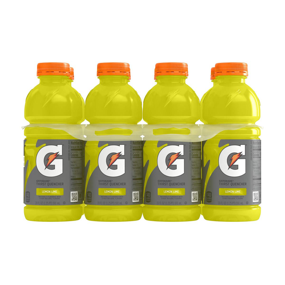 Gatorade Thirst Quencher Sports Drink, Lemon Lime, 20 fl oz Bottles, 8 ct