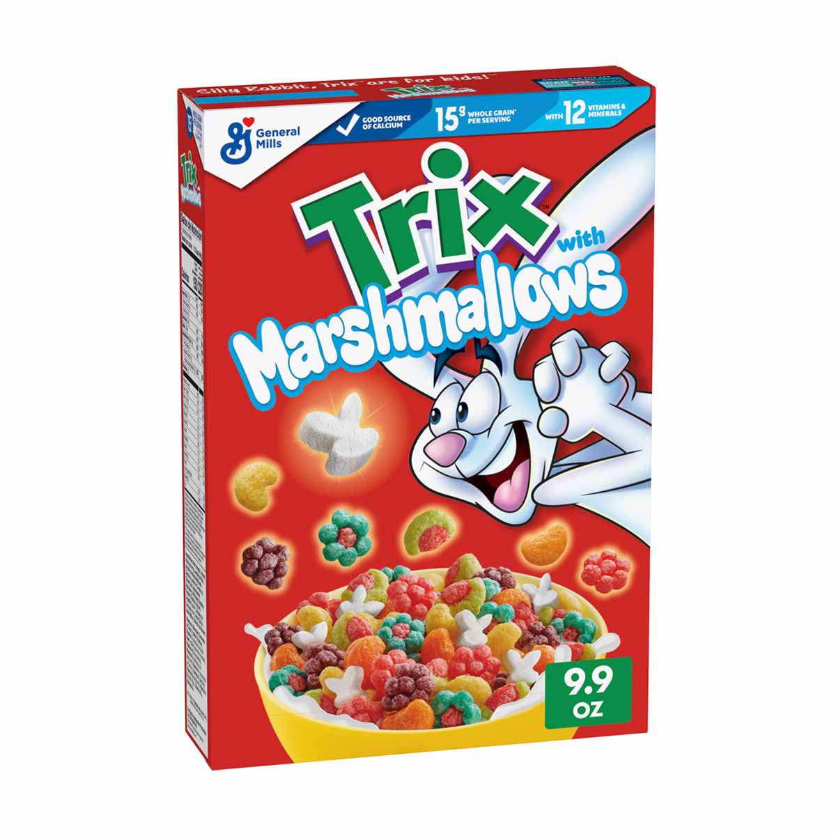 Trix With Marshmallows, Fruity Corn Puff Breakfast Cereal, 9.9 Oz ...