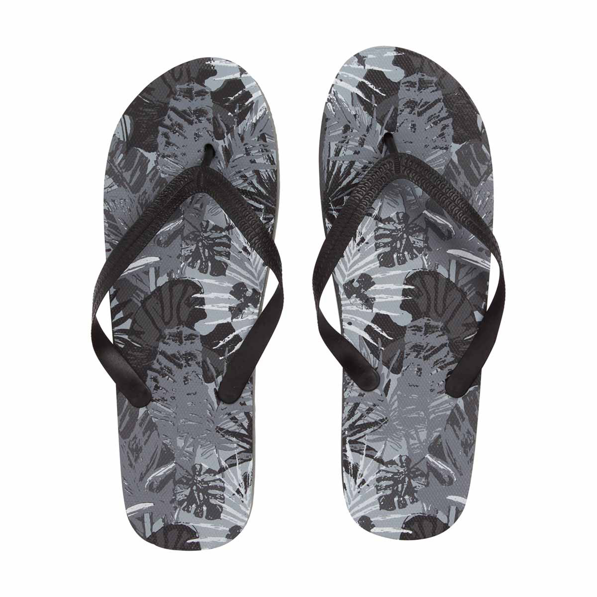 Men s Tropical Print Flip Flops