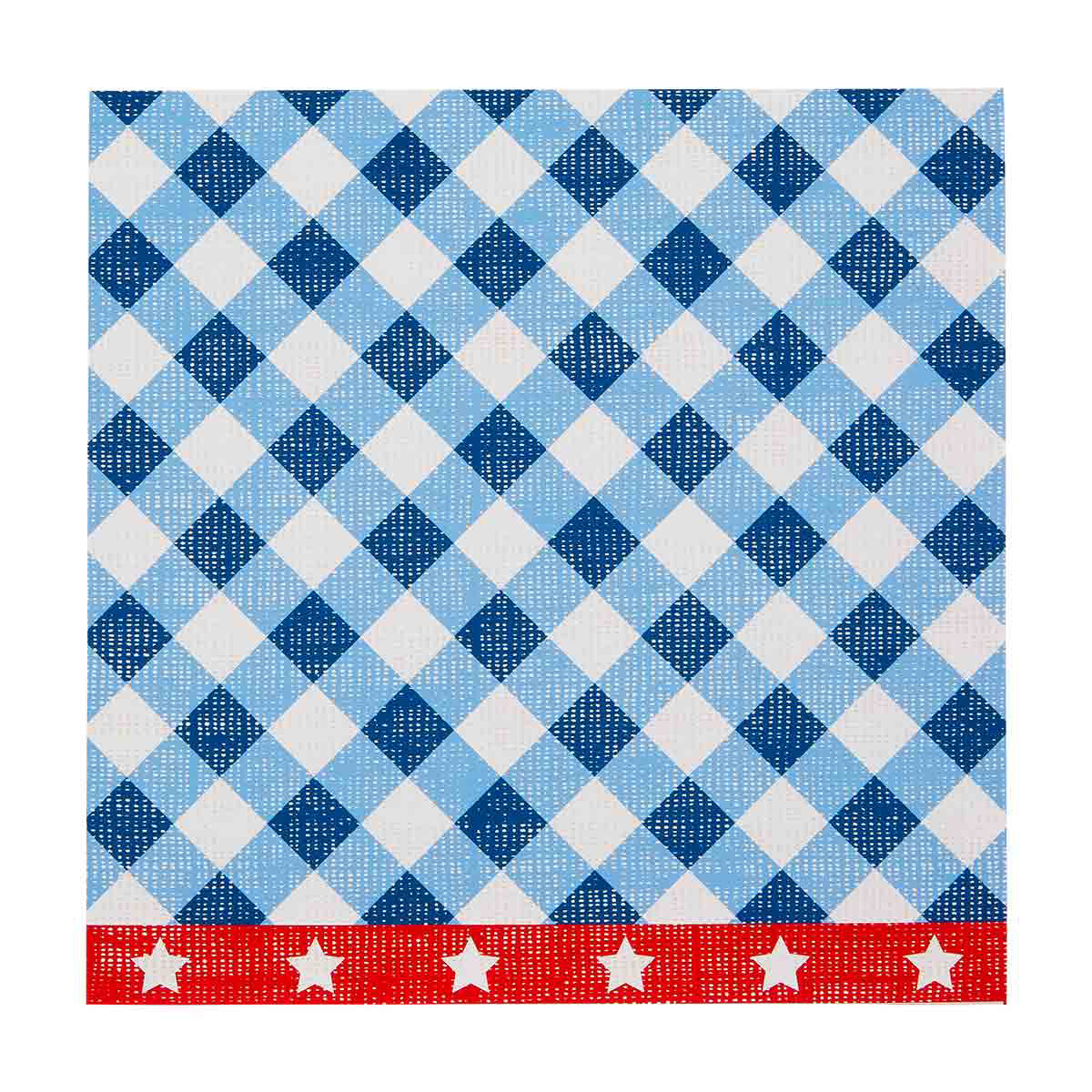 Gingham Pattern Lunch Napkins 