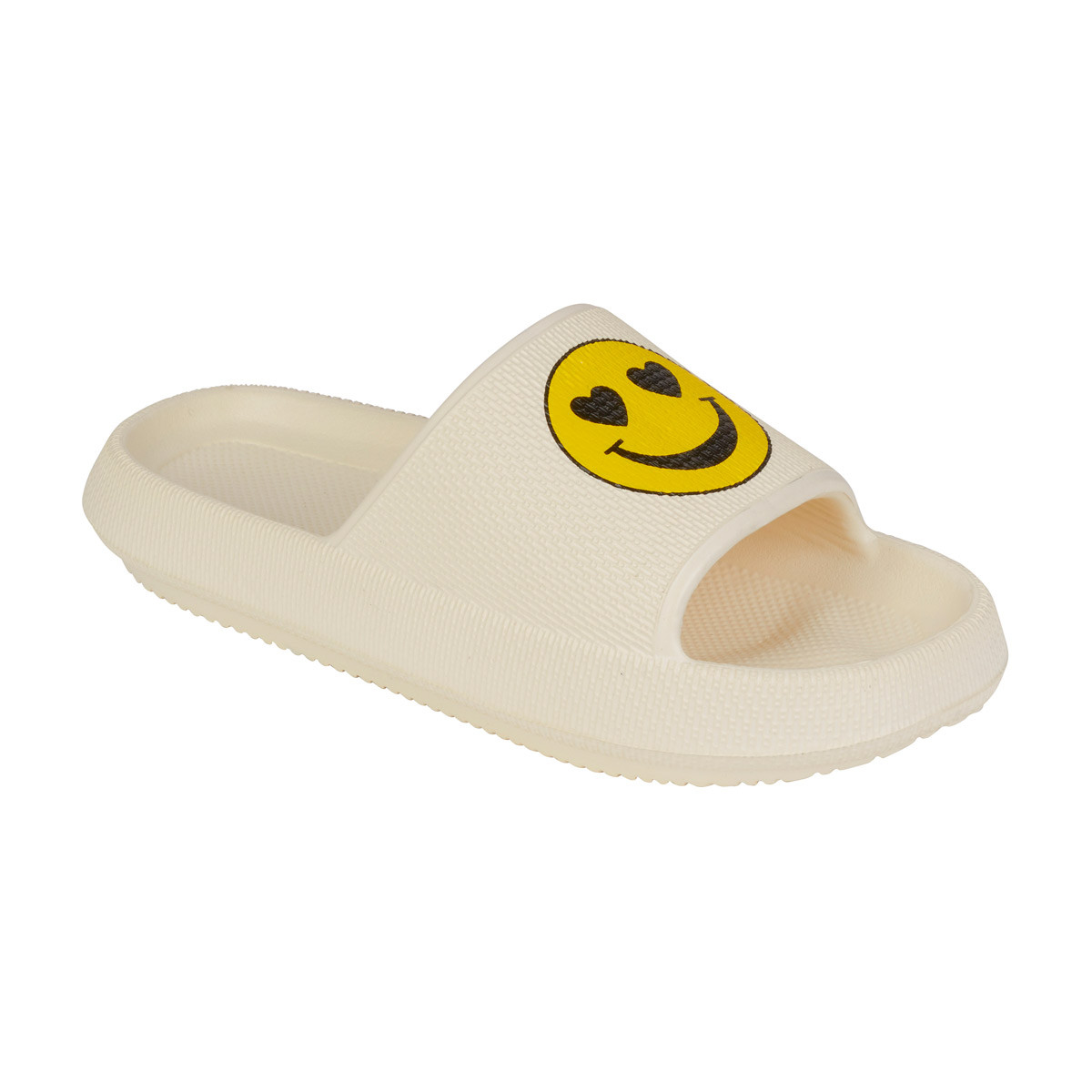 Solid Cloud Smiley Slide On Sandals Small
