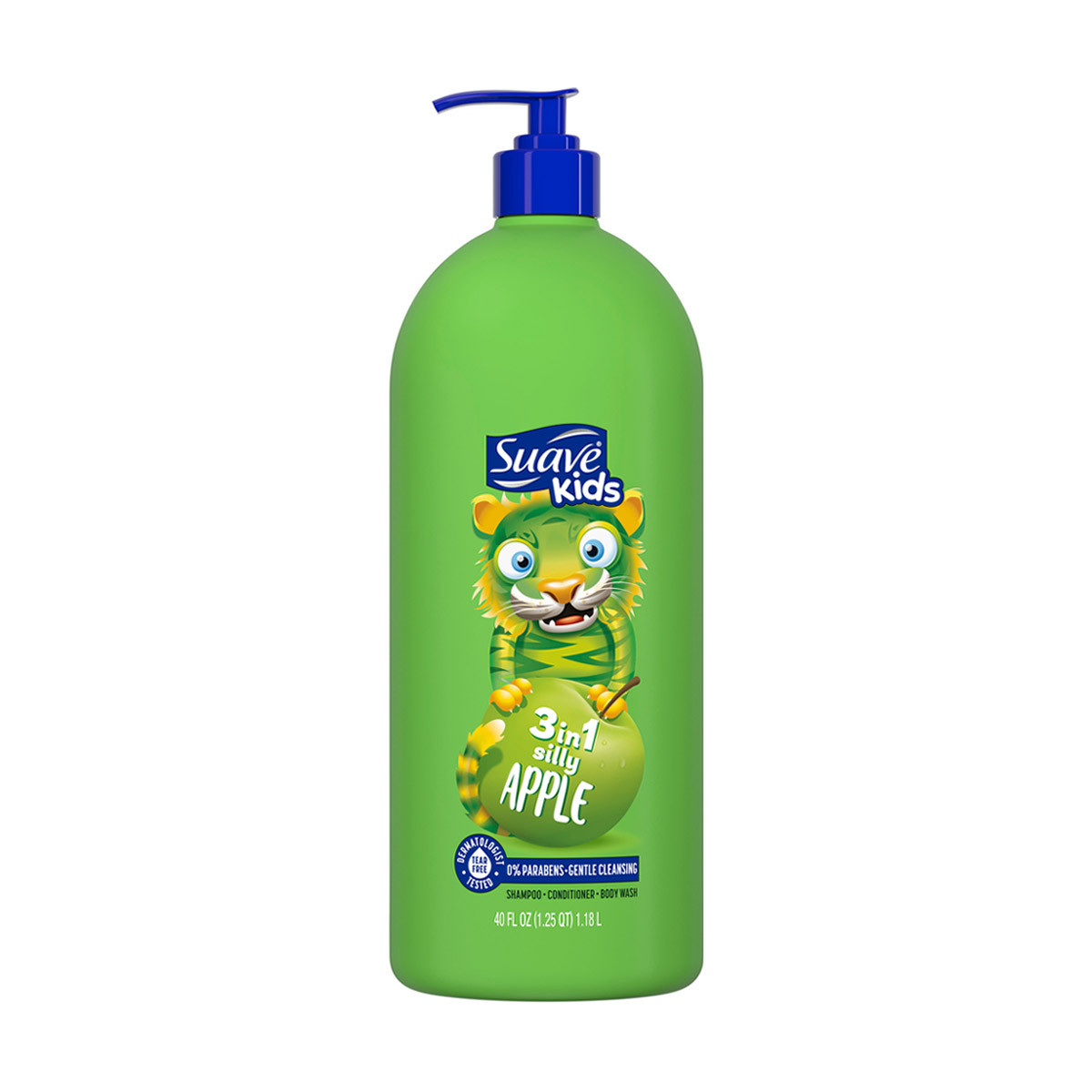 Suave Kids 3-in-1 Shampoo, Conditioner & Body Wash - Silly Apple, 40 fl oz