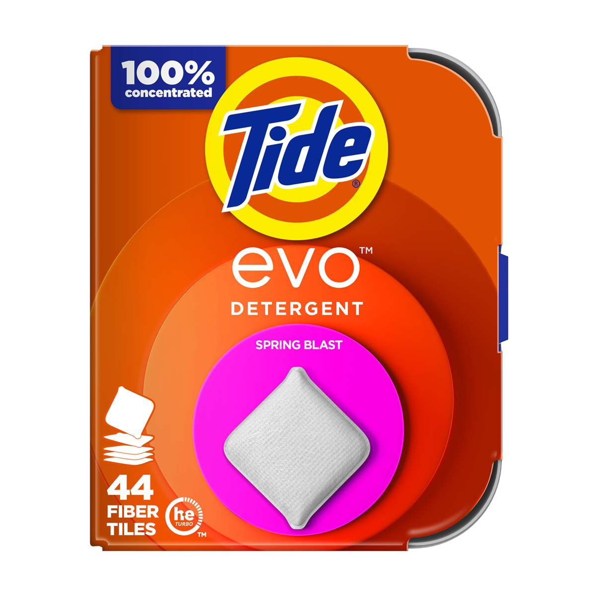 Tide evo Laundry Detergent Tiles, 44 CT, Spring Blast Scent,  Laundry Sheet