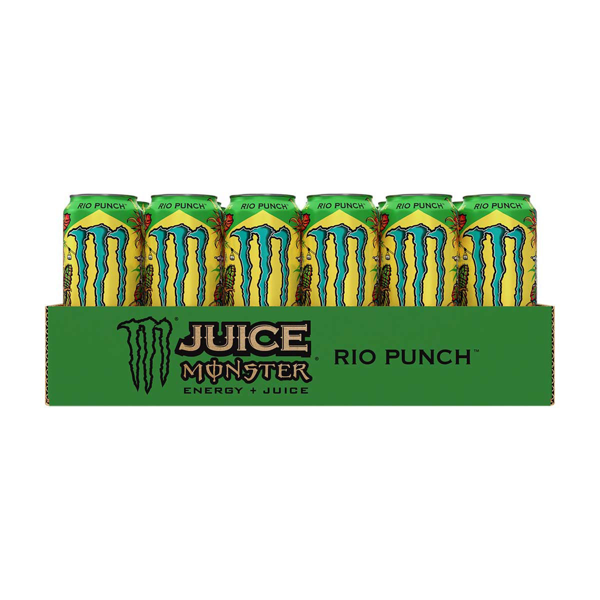 Monster Juice Rio Punch Energy Drink, 16 oz cans, 24 pk