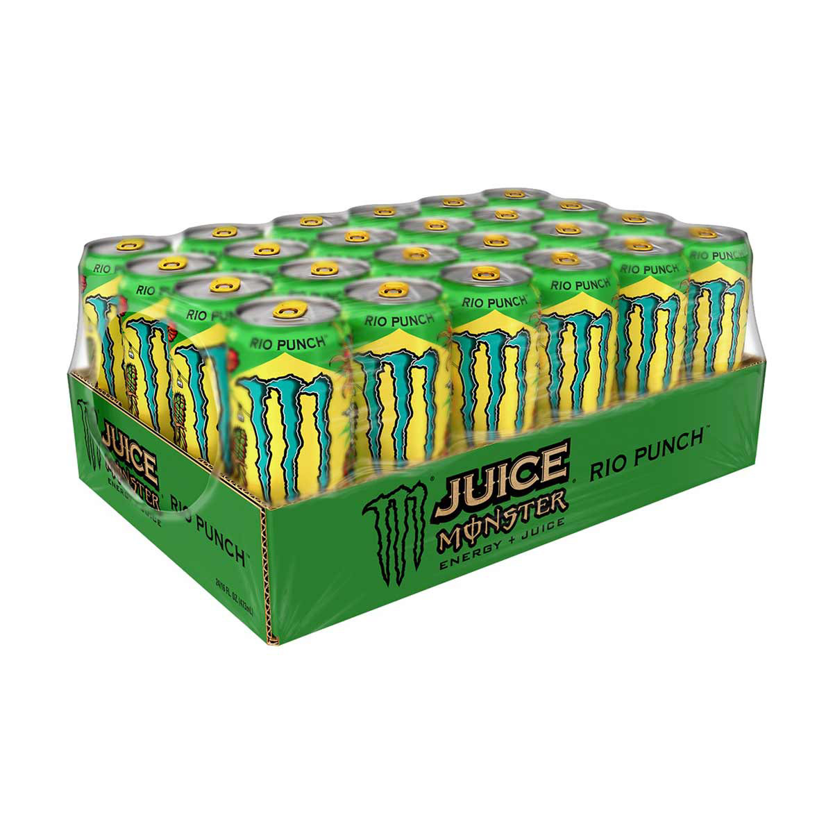 Monster Juice Rio Punch Energy Drink, 16 oz cans, 24 pk