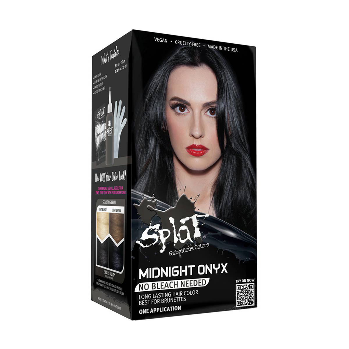 Splat Long Lasting Hair Color, Midnight Onyx