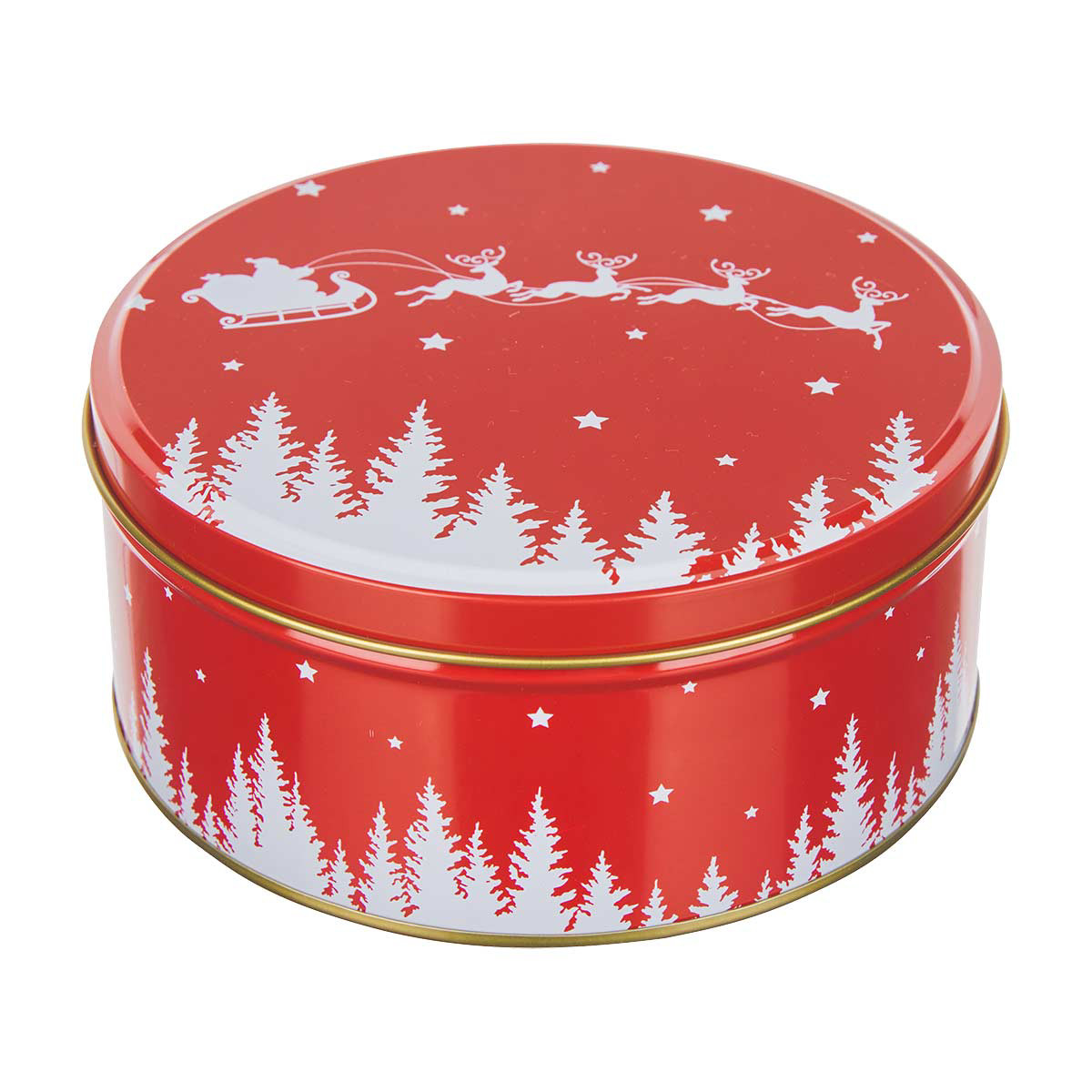 New For Christmas - CHRISTMAS LIDDED CONTAINER: The Perfect Tin For Storing Goodies cheapest