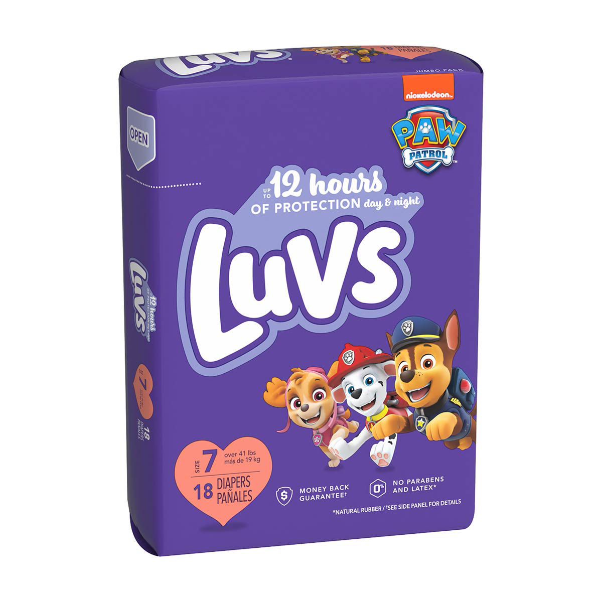 Luvs Paw Patrol Baby Diapers, Size 7 - 18 Ct