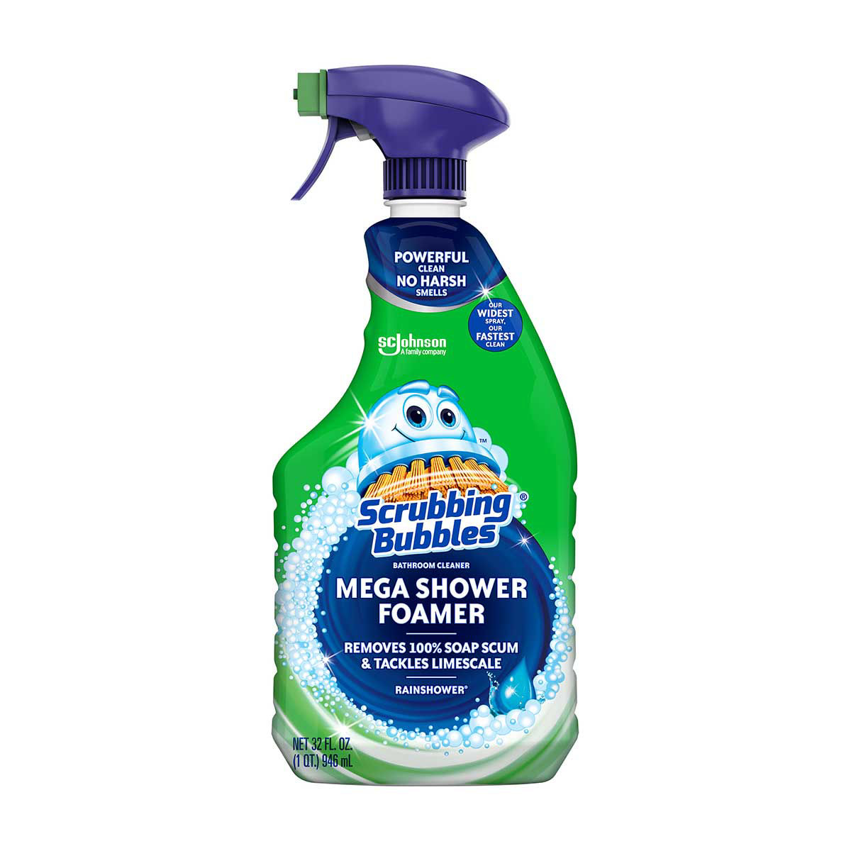 Scrubbing Bubbles® Mega Shower Foamer Bathroom Cleaner Spray, Rainshower®, 32 fl oz, 1 ct