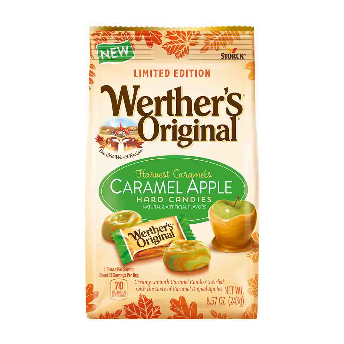 Werther's Original Harvest Caramels Hard Candies, Caramel