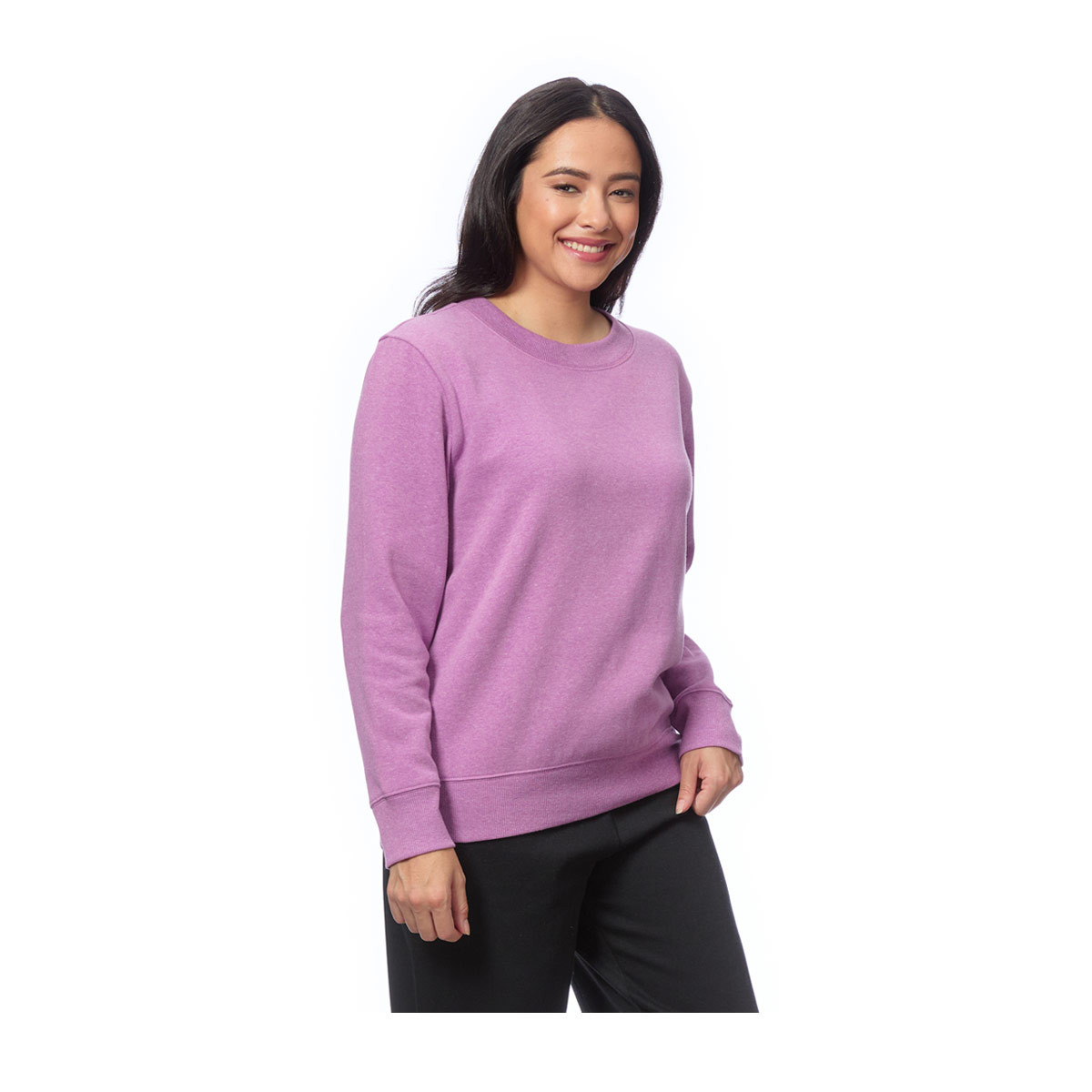 Purple crew neck sweatshirt online