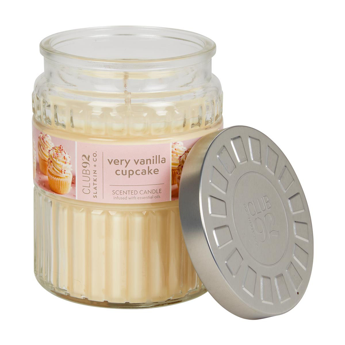 Club 92 Very Vanilla Cupcake Scented Candle, 18 oz