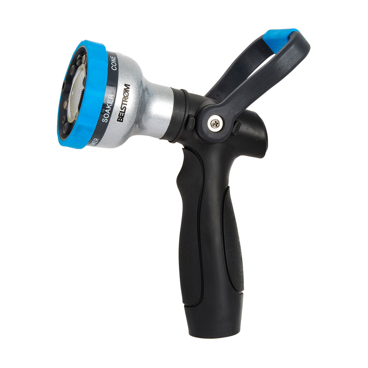Belstrom 6-Pattern Fireman Hose Nozzle with Thumb Control